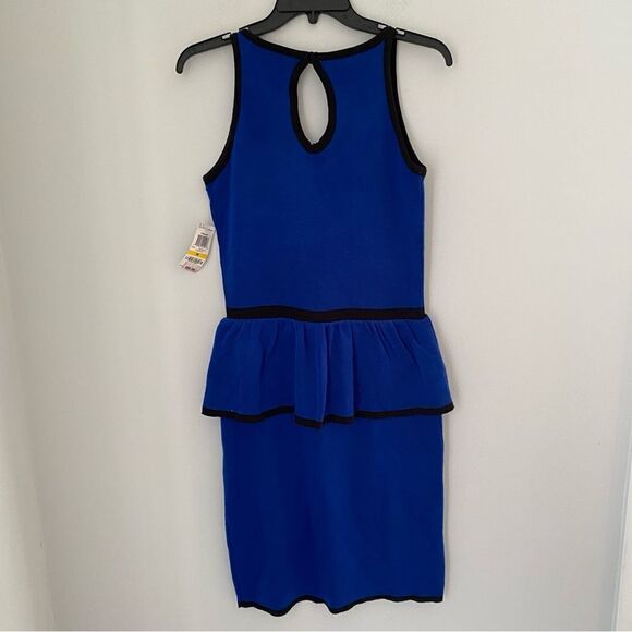 Thalia Sodi Peplum Sweater Dress M Blue - Picture 4 of 4